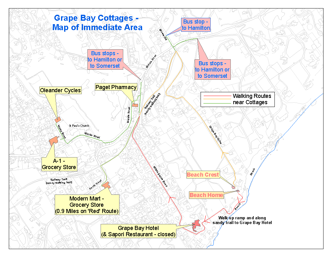 Map of Immediate Area